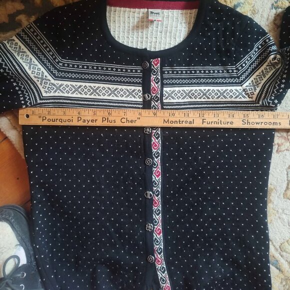 Dale of Norway Cardigan Sweater Wool Fair Isle Woman XS - Picture 8 of 10